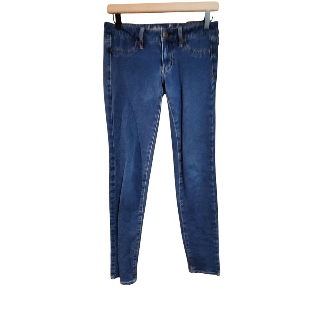 American Eagle Womens Stretch Denim Jeggings Size 2 Blue Skinny Fit